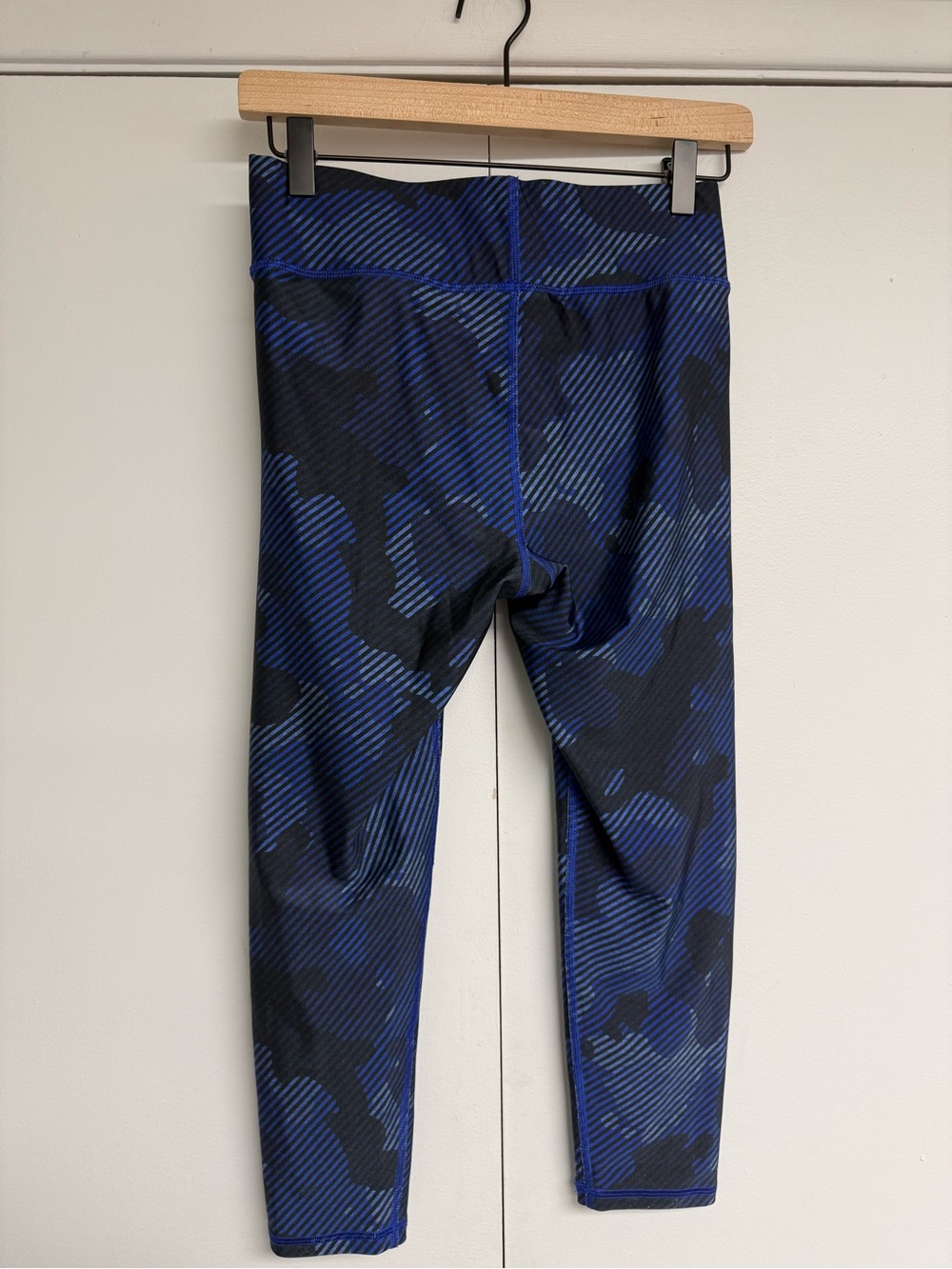 Terez Camo Stripe Leggings Blue Navy Small - Picture 2 of 4